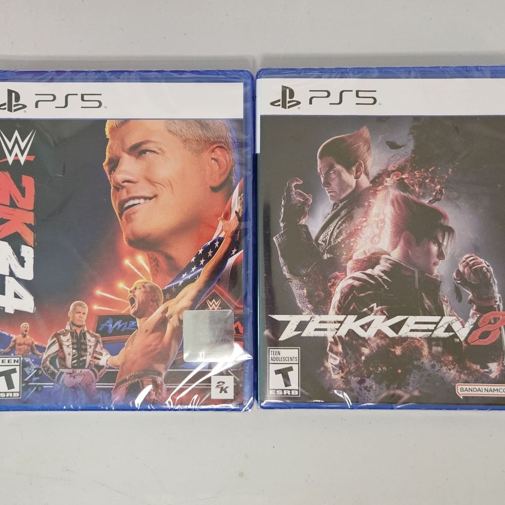 WWE2K24 Tekken 8, Playstation 5, Both  Sealed